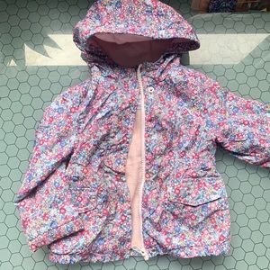 Toddler floral fleece lined jacket size 24 months